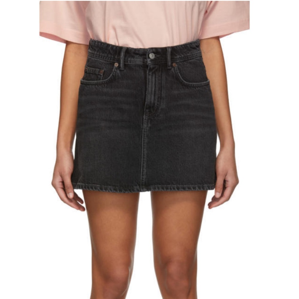 ACNE STUDIOS
Black Blå Konst Denim Caitlyn Miniskirt- size 26